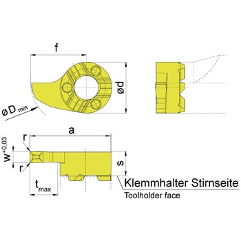 ミニ 小径溝入れ加工用インサート RS18P～ HORN