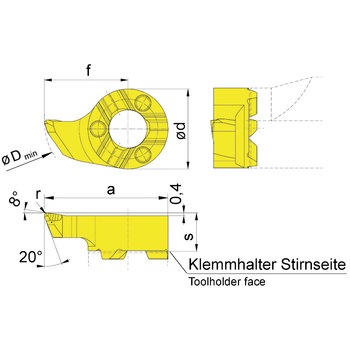 ミニ 小径溝入れ加工用インサート RS18P～ HORN