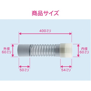 これカモ 排水フレキパイプ 洗濯機トラップ接続用 GAONA(ガオナ)