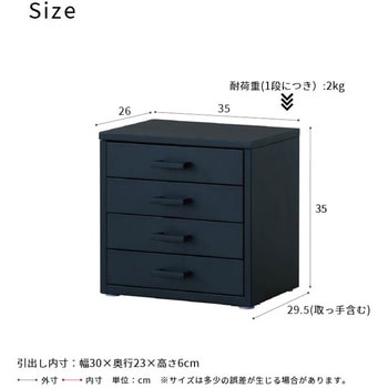 くらしのストレージボックス4段 永井興産