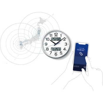 ZS250S 電波掛時計(ハイブリッド電波時計) 1個 セイコータイム