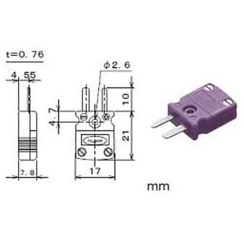 熱電対コネクタ ANPプラグ 熱電対の種類：Kタイプ 形状：M ANP-Kシリーズ - 安立計器