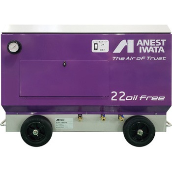 鹿児島発　アネストイワタガソリンエンジンコンプレッサーCFUE22 CFUE22C-7S 出張作業用エンジンコンプレッサー(オイルフリータイプ) 1