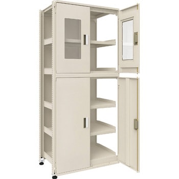 中量ボルトレス棚M3型(パネル・扉付・300kgタイプ、高さ2100mm) TRUSCO