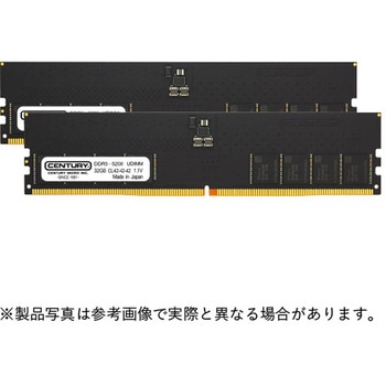 DT用 PC5-41600 DDR5-5200 288p UDIMM 1.1v 64GBkit(32Gx2)2R CENTURY MICROY MICRO(センチュリーマイクロ)
