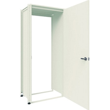 中量ボルトレス棚M3型(パネル・扉付・300kgタイプ、高さ2100mm、ドアセット天板1枚付) TRUSCO