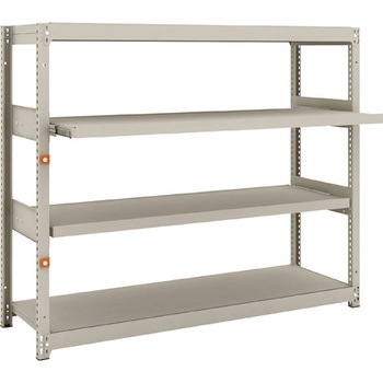 軽中量ボルトレス棚M1．5型(150kgタイプ、高さ1200mm、2段、スライド2段タイプ) - TRUSCO