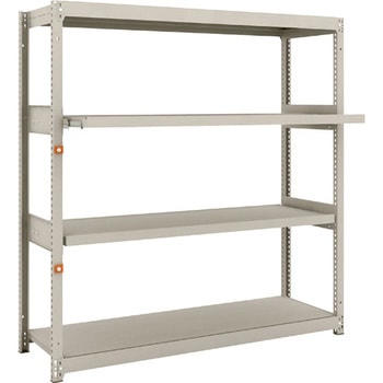 軽中量ボルトレス棚M1．5型(150kgタイプ、高さ1500mm、2段、スライド2段タイプ) TRUSCO