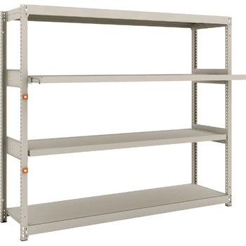 軽中量ボルトレス棚M1．5型(150kgタイプ、高さ1500mm、2段、スライド2段タイプ) TRUSCO