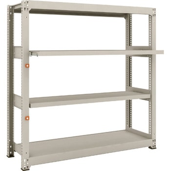 中量ボルトレス棚M3型 (300kgタイプ、高さ1500mm、2段、スライド2段タイプ) - TRUSCO