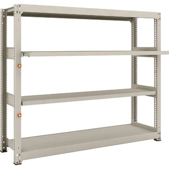 中量ボルトレス棚M3型 (300kgタイプ、高さ1500mm、2段、スライド2段タイプ) - TRUSCO
