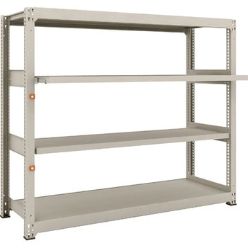 中量ボルトレス棚M3型 (300kgタイプ、高さ1500mm、2段、スライド2段タイプ) - TRUSCO
