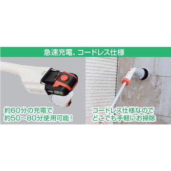 充電式マルチスクラブブラシ 18V 2．0Ah スマートシリーズ 工進