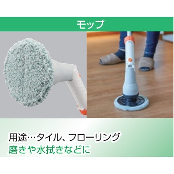 充電式マルチスクラブブラシ SCB-180用モップ(2枚) 工進