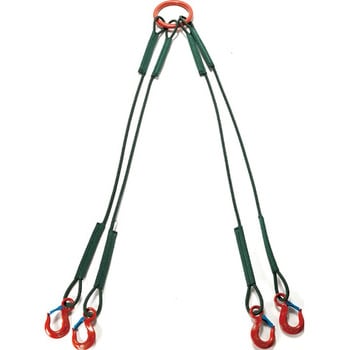 4本吊セフティパワーロープ TRUSCO アイタイプ繊維スリング 【通販