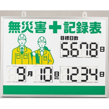 デジタル式無災害記録表 日本緑十字社