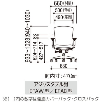 Elfie(エルフィ)/ELA2_メッシュバック_ホワイトフレーム_ミドルバック 内田洋行