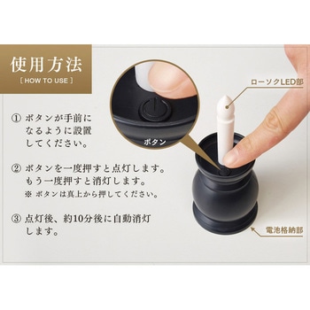 火を使わないLEDローソク自動消灯 アイメディア
