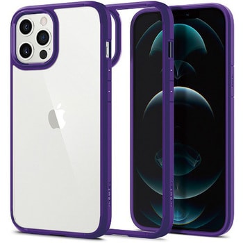 ACS01478 iPhone 12 Pro Max Case Crystal Hybrid Hydrangea Purple 1