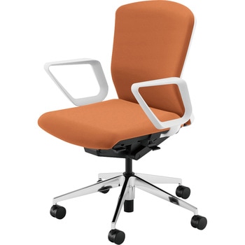 Elfie(エルフィ)/ELA2_樹脂カバーバック_ホワイトフレーム_ミドルバック 内田洋行