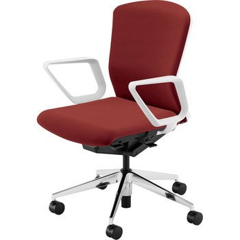 Elfie(エルフィ)/ELA2_樹脂カバーバック_ホワイトフレーム_ミドルバック 内田洋行