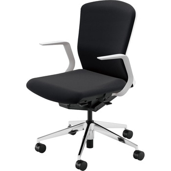 Elfie(エルフィ)/ELA2_樹脂カバーバック_ホワイトフレーム_ミドルバック 内田洋行