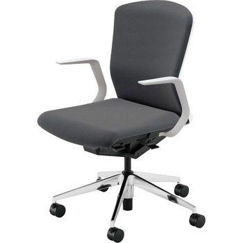 Elfie(エルフィ)/ELA2_樹脂カバーバック_ホワイトフレーム_ミドルバック 内田洋行