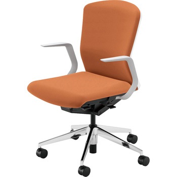 Elfie(エルフィ)/ELA2_樹脂カバーバック_ホワイトフレーム_ミドルバック 内田洋行