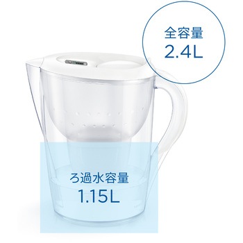 ブリタ ポット型浄水器 マレーラ カートリッジ1個付き【日本正規品】 ブリタ・ジャパン