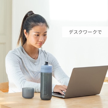 ブリタ 水筒 ボトル型浄水器アクティブ モーヴローズ：600ml カートリッジ 2個付き ブリタ・ジャパン