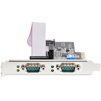 RS232C RS422 RS485シリアルインターフェースカード/PCIe x1/2ポート/921.6Kbps/Win & Linux/DB9 拡張 ボード StarTech.com