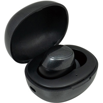 集音器 イヤリスチャージ イヤホン型片耳 充電式 片耳密閉タイプ 電池交換不要 自動で電源ON 5段階音量調節 ブラック - ELPA