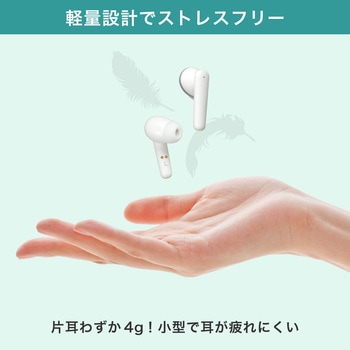 集音器 イヤリスチャージ イヤホン型両耳 充電式 両耳密閉タイプ 電池交換不要 自動で電源ON 5段階音量調節 ホワイト - ELPA