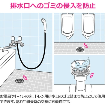 これエエやん ガオナ 丸目皿アミ 巣 排水 浴室 給湯室 公共トイレ 網 ドレン配管 ゴミ詰まり GAONA(ガオナ)