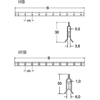 H1B1000X50-P サスペンションビーム H1B 1袋(10個) 岩田製作所 【通販