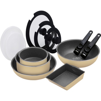 ダイヤモンドコートパン ガス12点セット アイリスオーヤマ