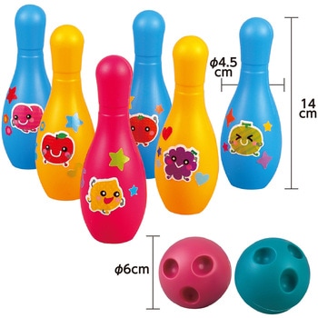 くだものボーリングセット(シール付) アーテック[学校教材・教育玩具]