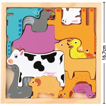 木製四角パズル アーテック[学校教材・教育玩具]