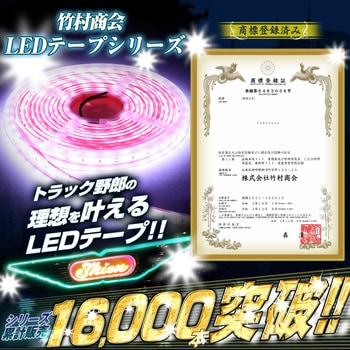 LEDテープライト SMDタイプ 5m 最強 防水 24v 専用 竹村商会