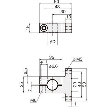 アタッチT(丸シャフト用) 岩田製作所