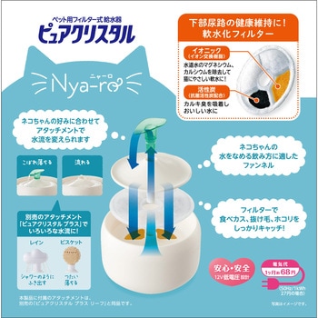 ピュアクリスタル ニャーロ 1L 猫用 オフホワイト ジェックス