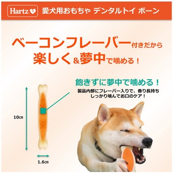ハーツ デンタルトイ ボーン ミニ ベーコンフレーバー - HERTZ