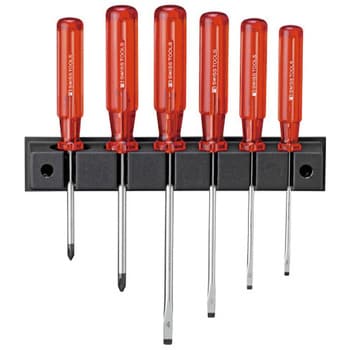 ドライバーセット ホルダー付6本組 PB SWISS TOOLS グリップドライバー