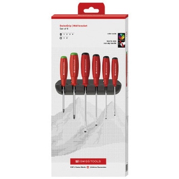 スイスグリップドライバーセットホルダー付(BOX) PB SWISS TOOLS(ピービースイスツールズ)