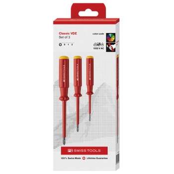 エレクトロ絶縁ドライバーセット(BOX) - PB SWISS TOOLS(ピービースイスツールズ)