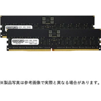 SV用 PC5-38400 DDR5-4800 288p RDIMM 1.1v 64GBkit(32Gx2)x8_2R CENTURY MICROY MICRO(センチュリーマイクロ)
