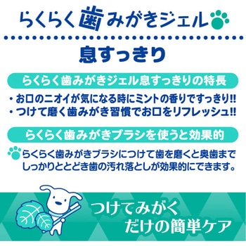 らくらく歯みがきジェル 息すっきり 30g Super Cat