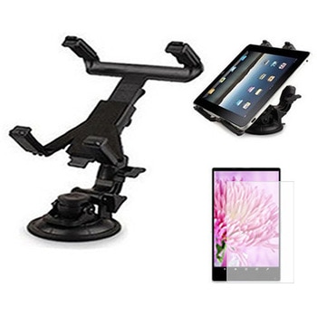 車載 アームスタンド ホルダー と Apple iPad Pro 第4世代 2022年版 11インチ 反射防止 保護フィルム セット メディアフューチャー