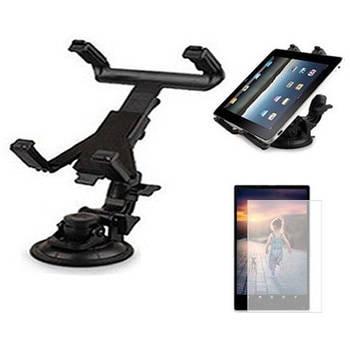 車載 アームスタンド ホルダー と Lenovo YOGA Tablet 2-851F 59435795 8インチ 反射防止 保護フィルム セット メディアフューチャー