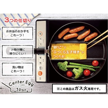 センターエッグ トリプルパン ガス火専用 アーネスト
